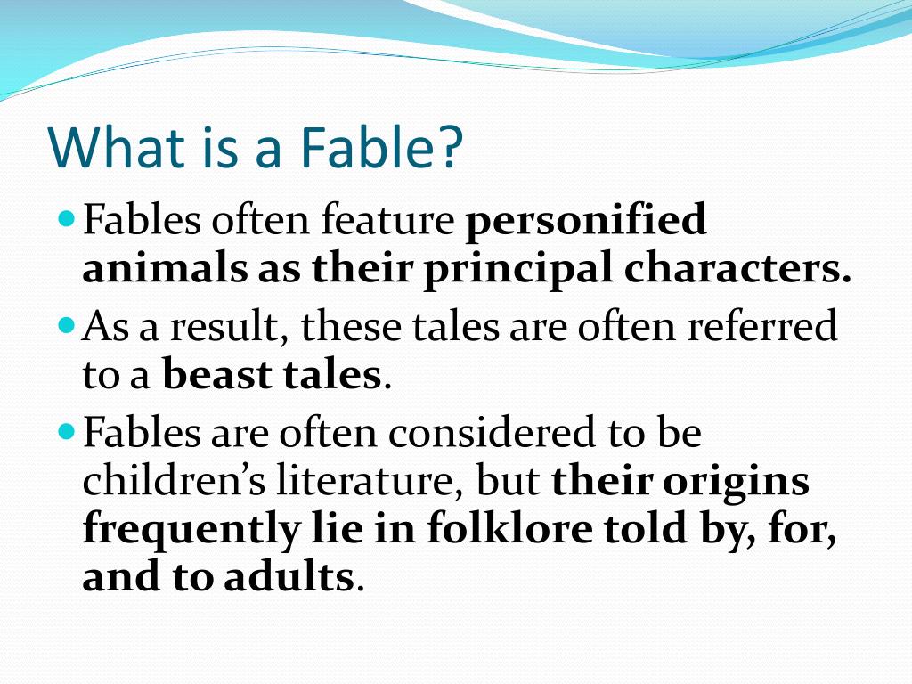 PPT - Fables PowerPoint Presentation, free download - ID:2185410