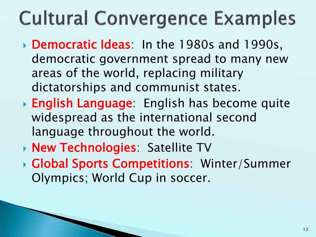 cultural convergence meaning