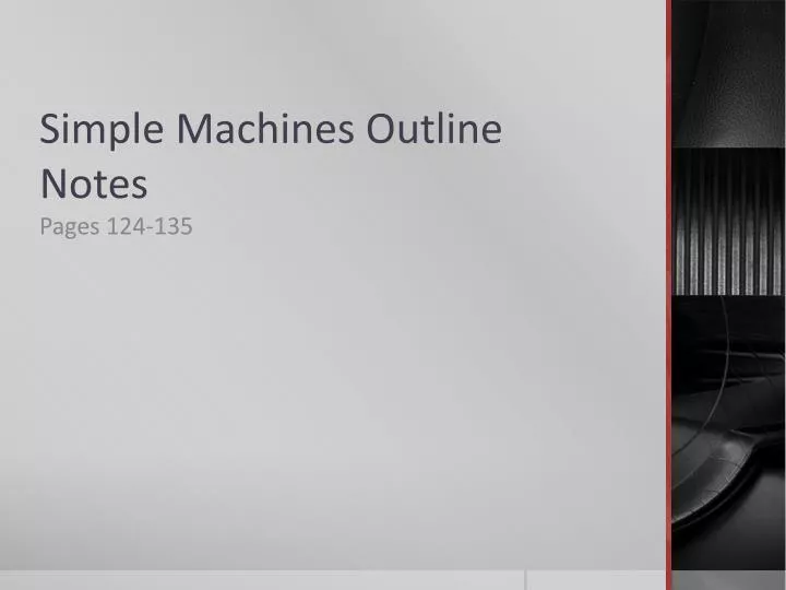 simple machines outline notes n.