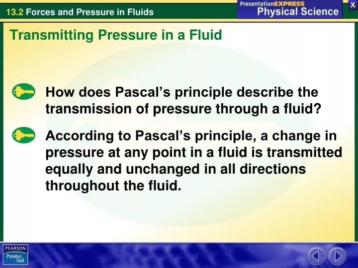 PPT How does Pascal’s principle describe the transmission of pressure