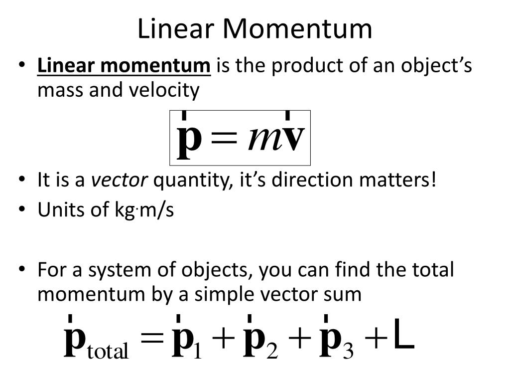 Ppt chapter 10 linear momentum collisions powerpoint presentation id 2186928