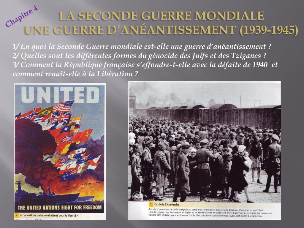 En Quoi La Seconde Guerre Mondiale Est Une Guerre D'anéantissement PPT - 1/ En quoi la Seconde Guerre mondiale est-elle une guerre d