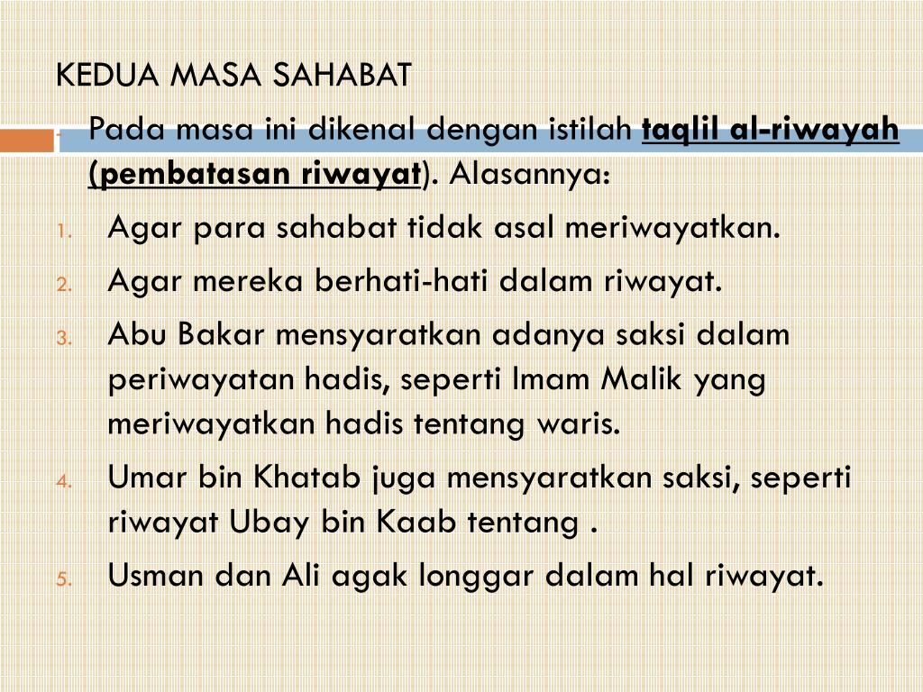 Hadis Hadis Tentang Larangan Menulis Hadis Pada Masa Polemik Hadis Delinews Tapanuli