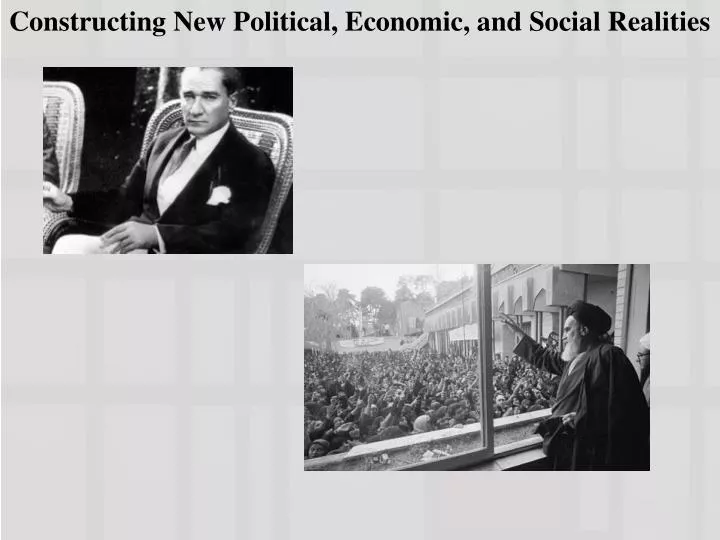 constructing new political economic and social realities n.