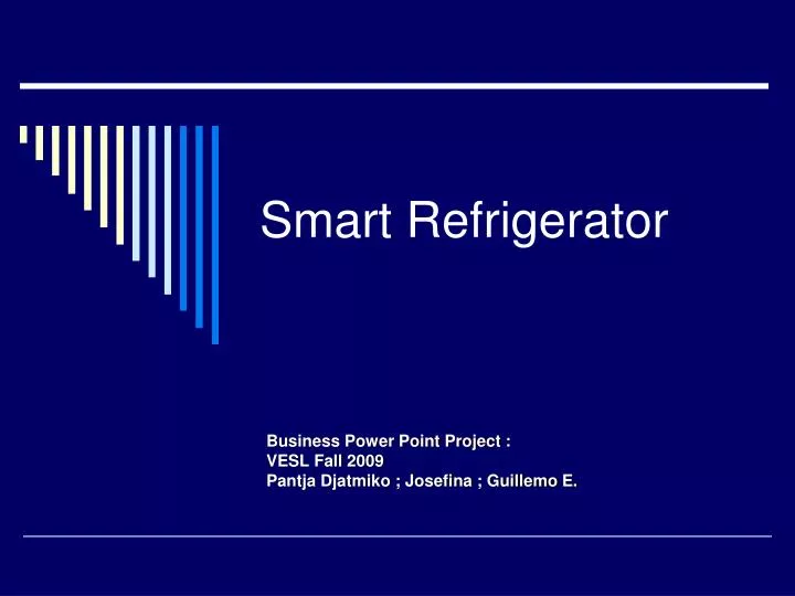 smart refrigerator n.