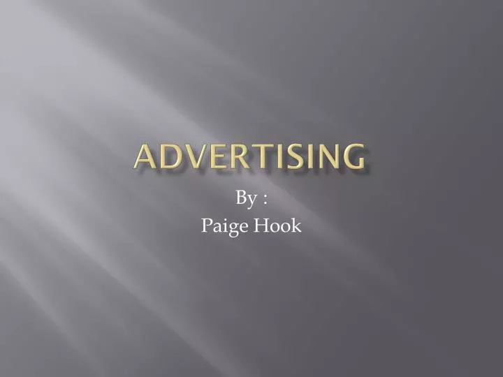 advertising n.