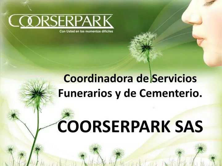 coordinadora de servicios funerarios y de cementerio coorserpark s a s n.