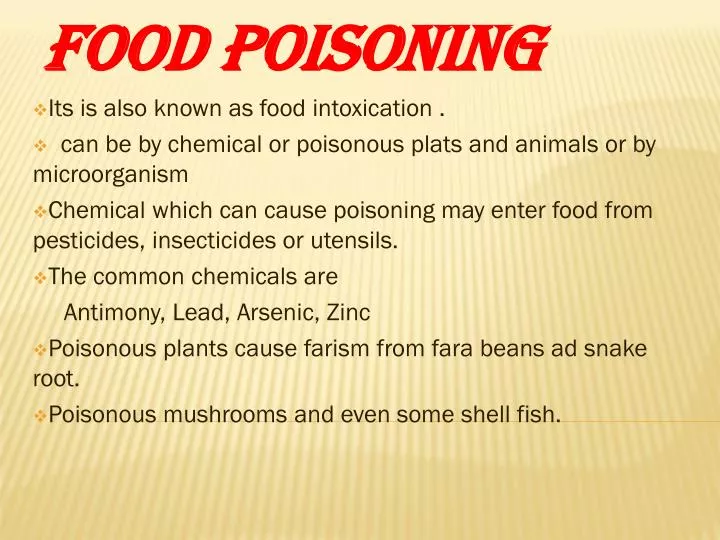 effect of food poisoning essay