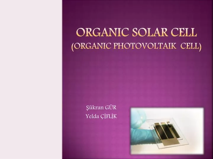 solar organic cell ppt photovoltaik organ powerpoint presentation skip