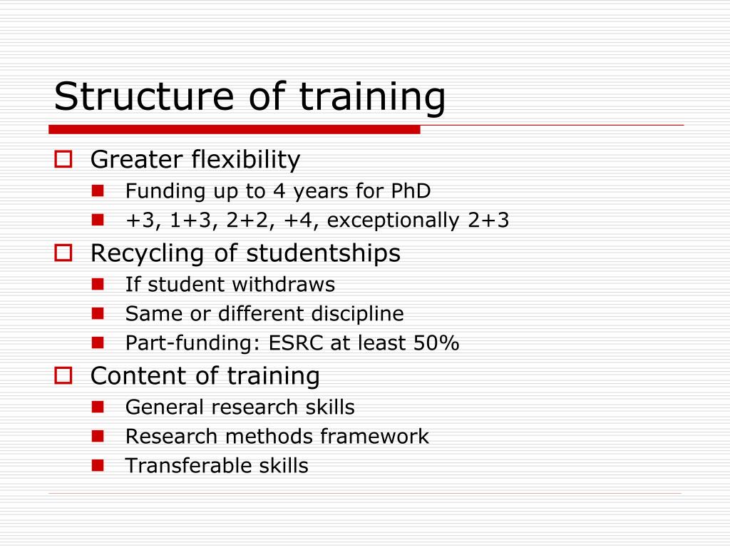 PPT - ESRC Proposed PGR Funding & Training Framework Forum PowerPoint ...