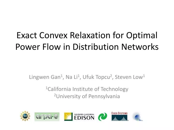 exact convex r elaxation for optimal power flow in distribution networks n.