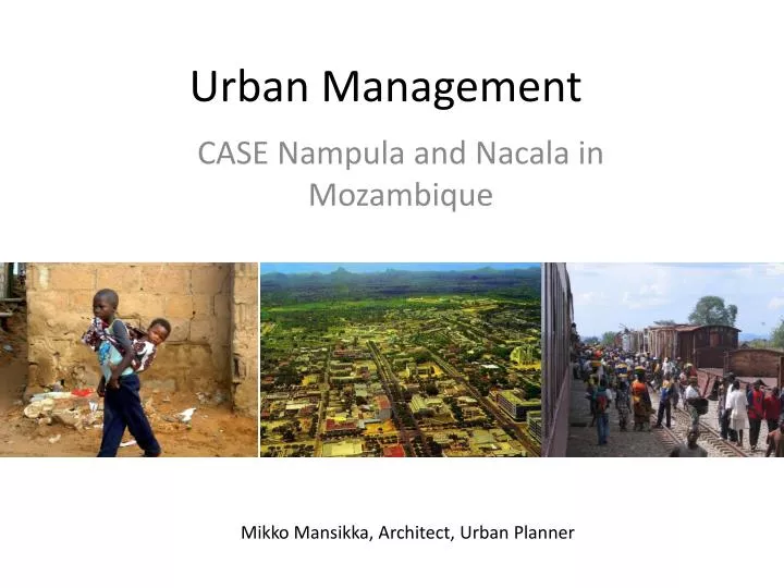 PPT Urban Management PowerPoint Presentation, free download ID2190527