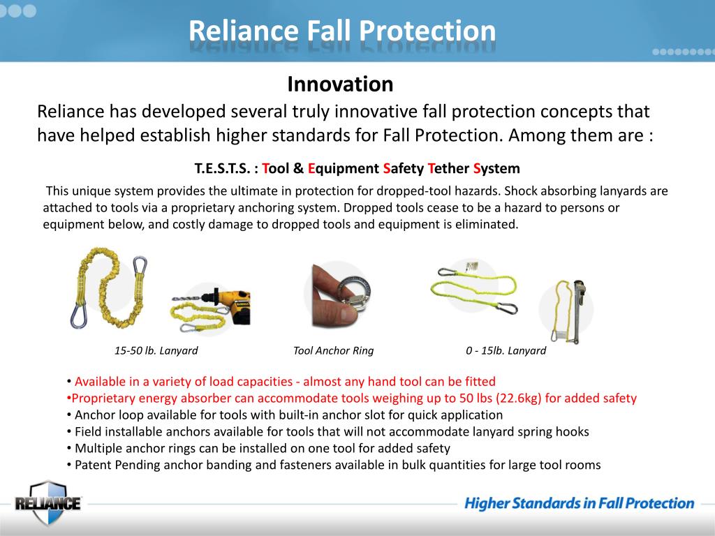 PPT Reliance Fall Protection PowerPoint Presentation, free download