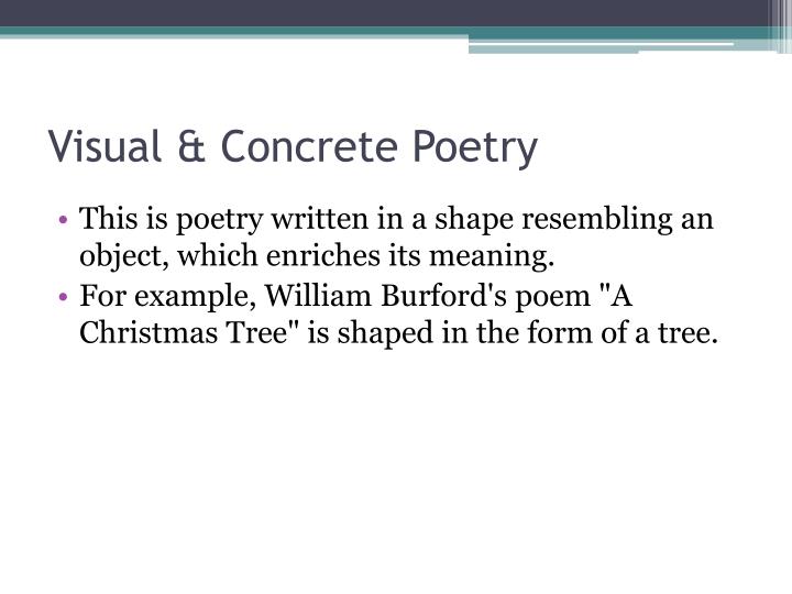 A Christmas Tree Poem By William Burford