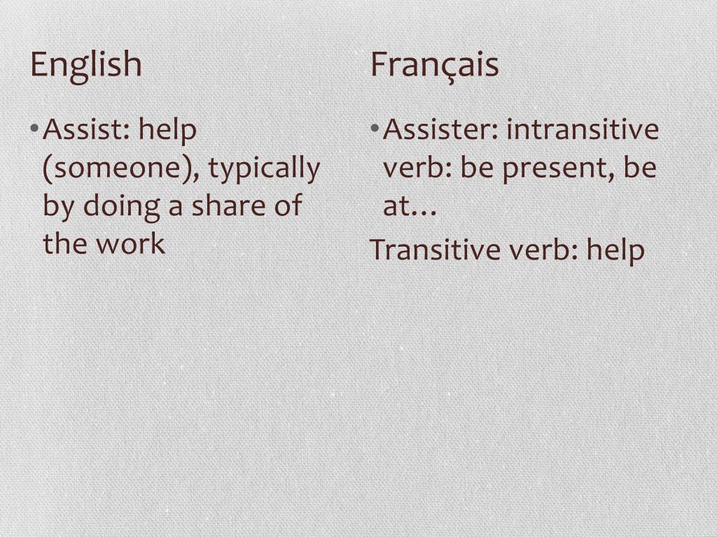 PPT - English-French False Friends PowerPoint Presentation, free ...