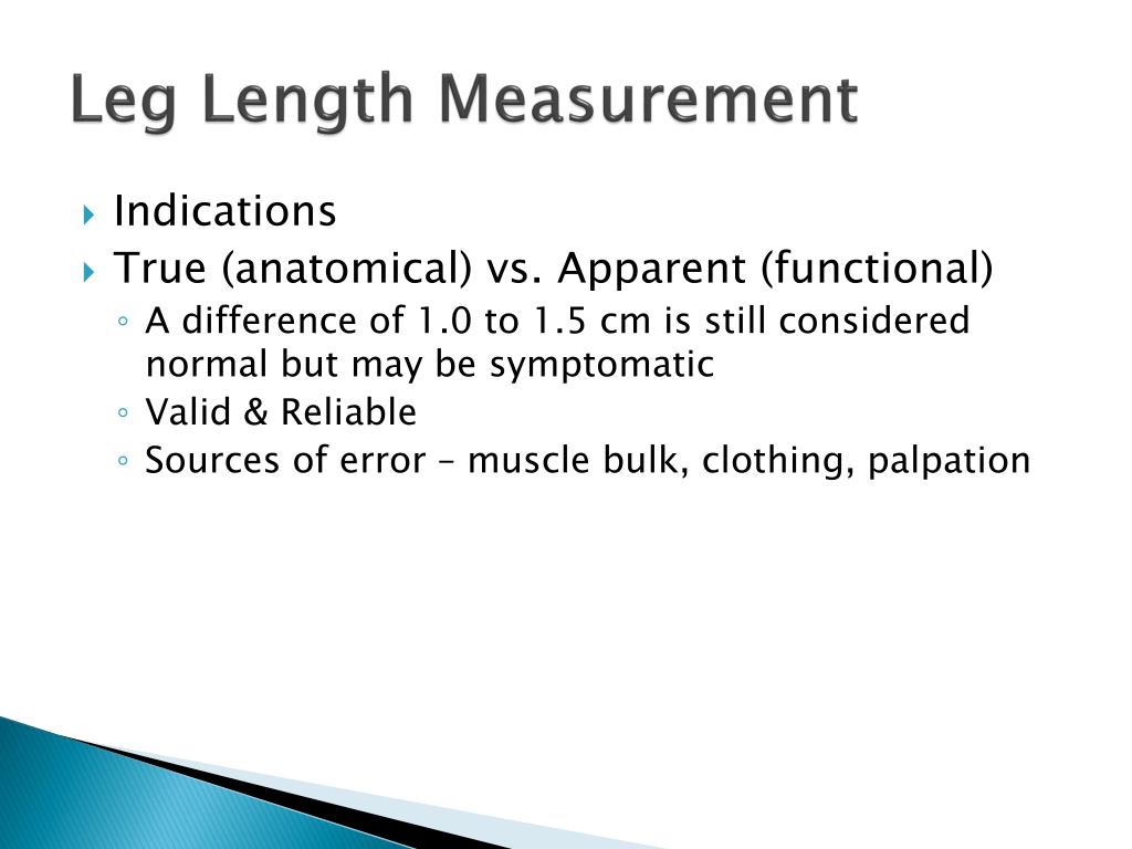 PPT - Limb Length/Girth/Volume Measurement PowerPoint Presentation, free  download - ID:2191442