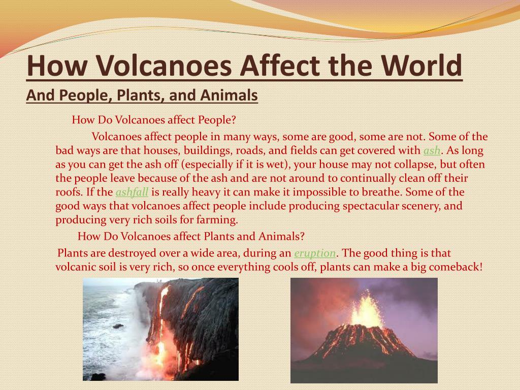 impact of volcanoes on the environment essay