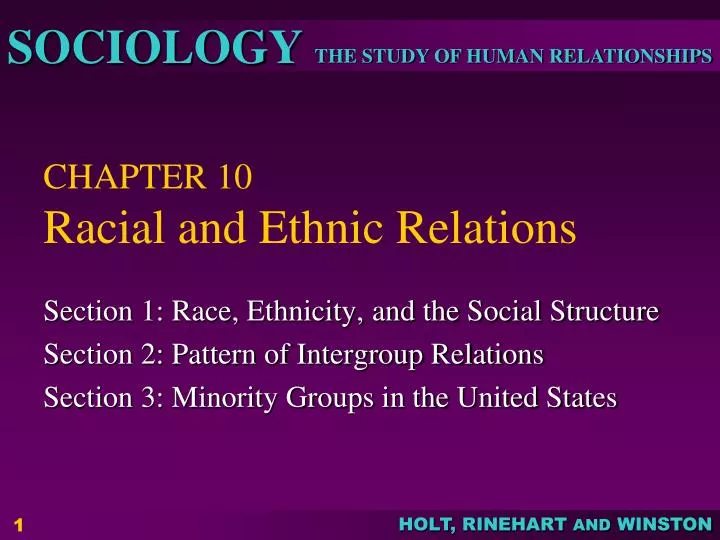 PPT - CHAPTER 10 Racial and Ethnic Relations PowerPoint Presentation ...