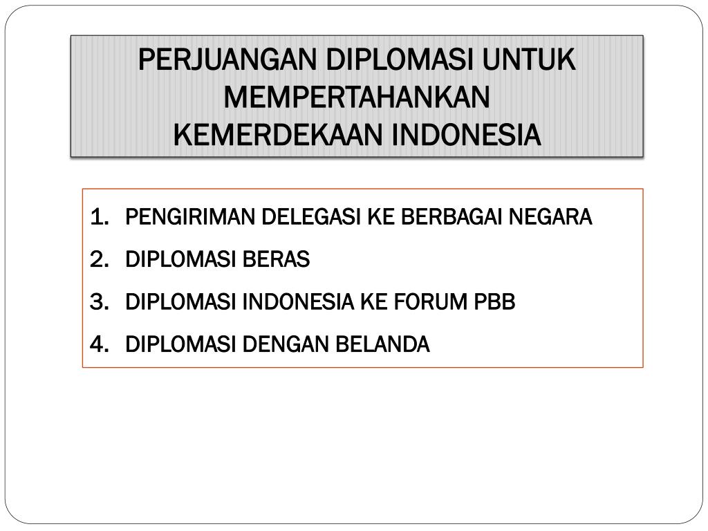 Apa Yang Dimaksud Perjuangan Fisik Dan Diplomasi Besar