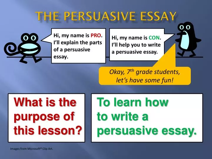 ppt on persuasive essay