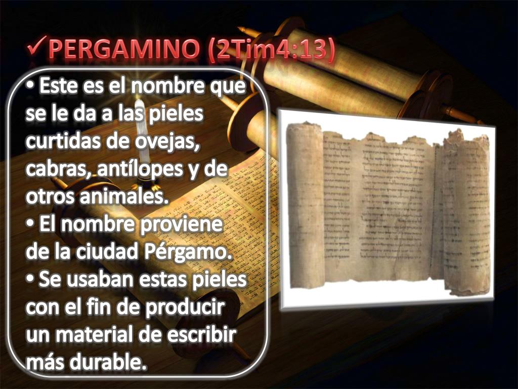 PPT MATERIALES PARA LA ESCRITURA DE LA BIBLIA PowerPoint Presentation