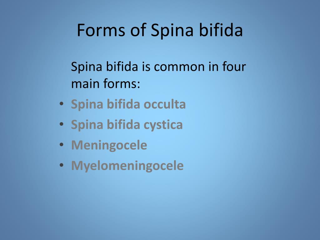 Ppt Spina Bifida Latin “split Spine” Powerpoint Presentation Free Download Id2193007 5736