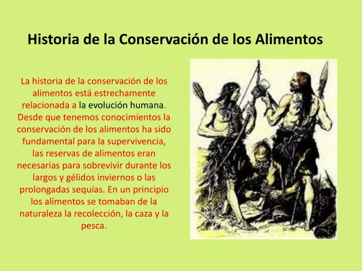 PPT Historia de la Conservación de los Alimentos