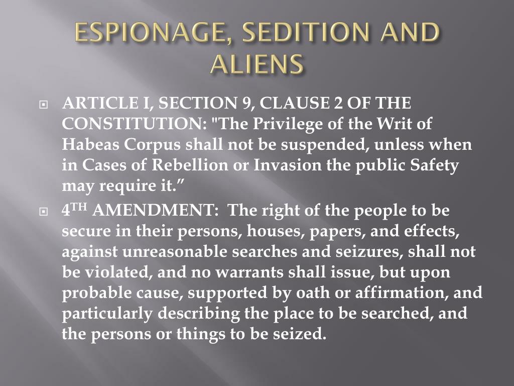 treason and espionage definition