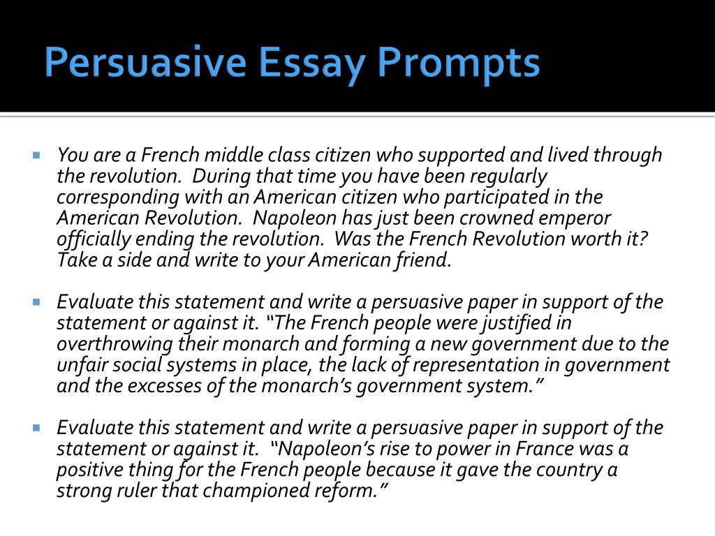 french revolution persuasive essay