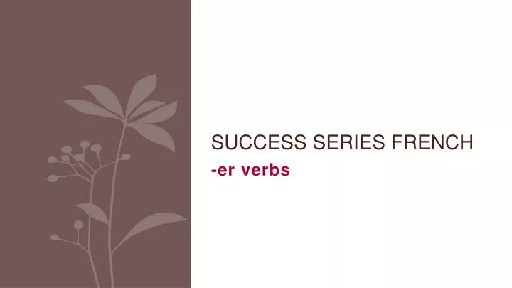 PPT Success Series French PowerPoint Presentation Free Download ID 2193323