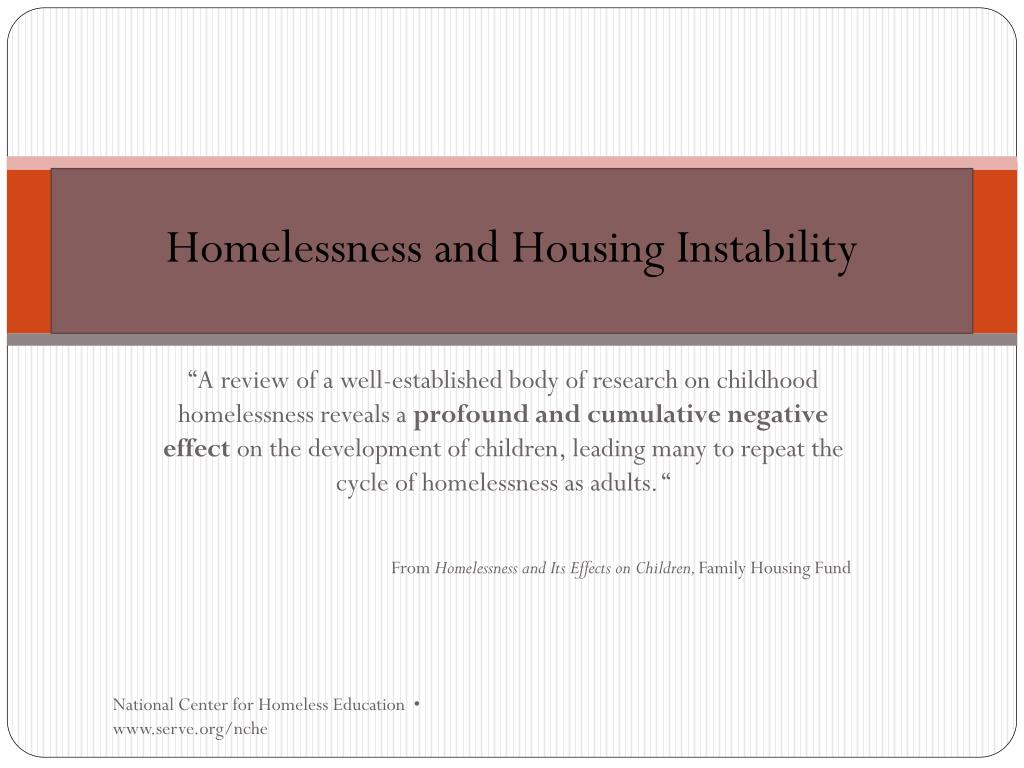 PPT Poverty, Homelessness and Inequity The Children in Our Care
