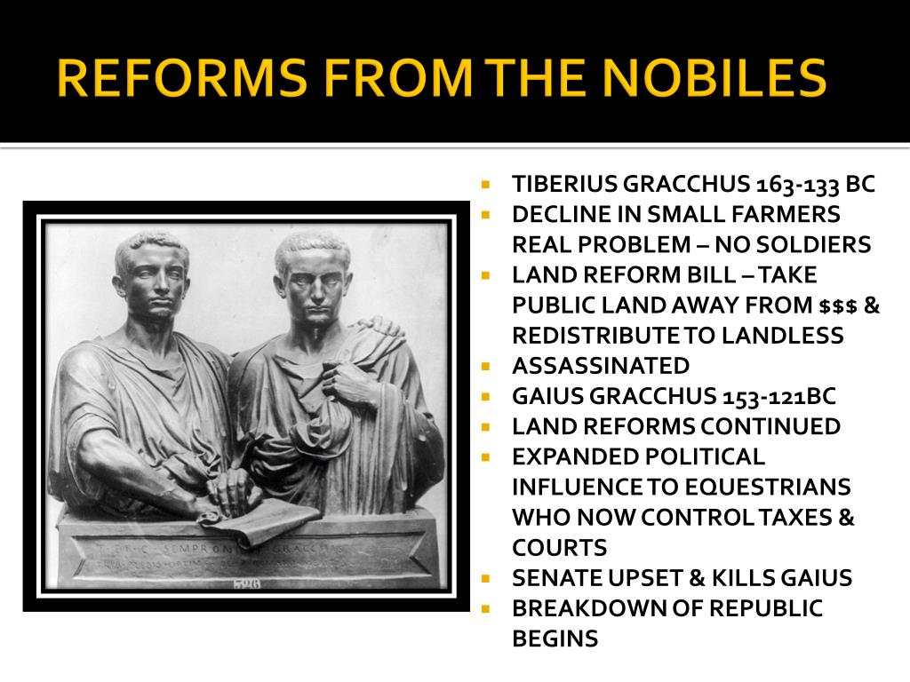 PPT - THE DECLINE OF THE ROMAN REPUBLIC 133 – 31 BCE PowerPoint ...