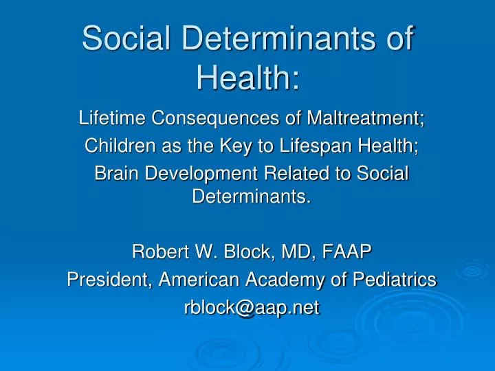 social determinants of health n.