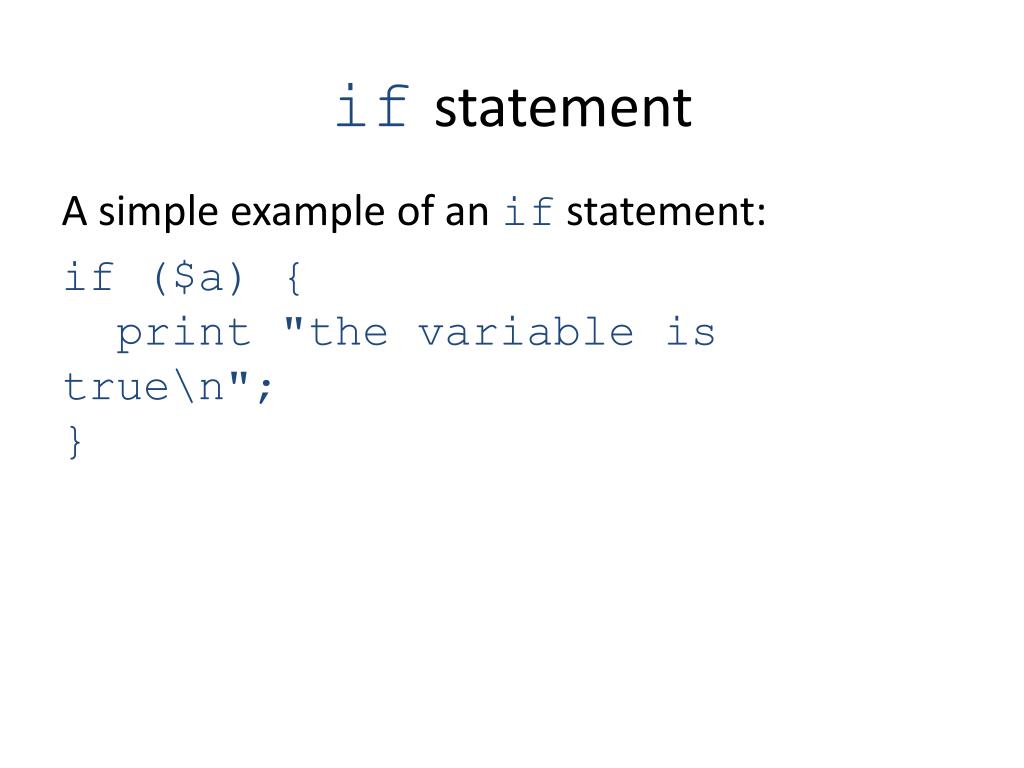perl if statement variable assignment