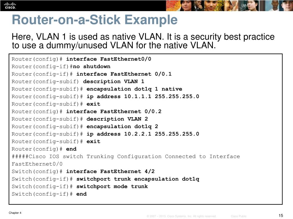 PPT - Chapter 4: Implementing Inter-VLAN Routing PowerPoint Presentation -  ID:2196083