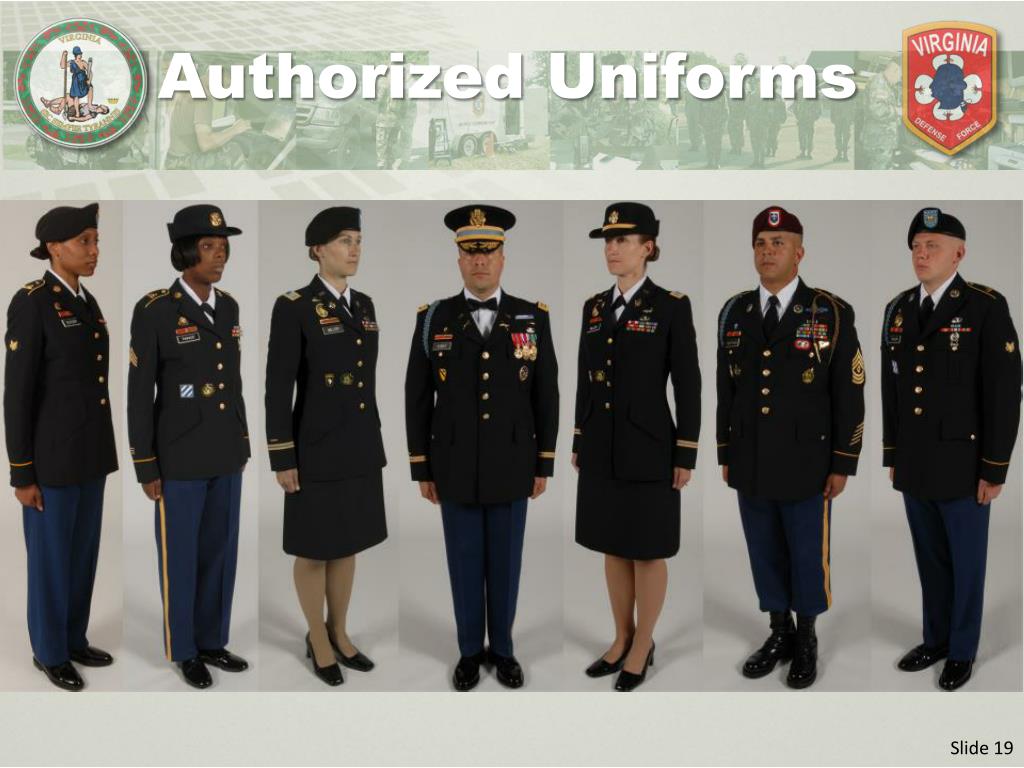 PPT - Wear and Appearance of the VDF Uniform PowerPoint Presentation ...