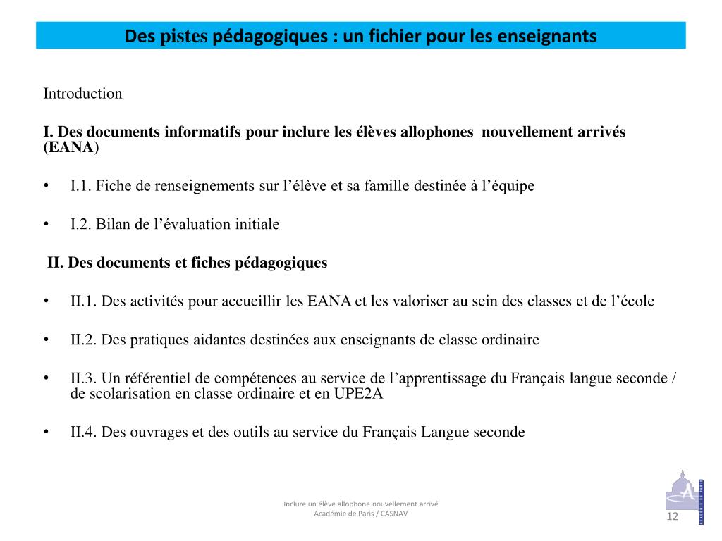 PPT - Inclure Les élèves Allophones Nouvellement Arrivés En France ...