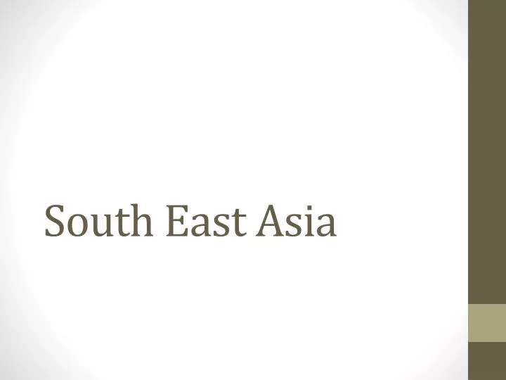 south east asia n.