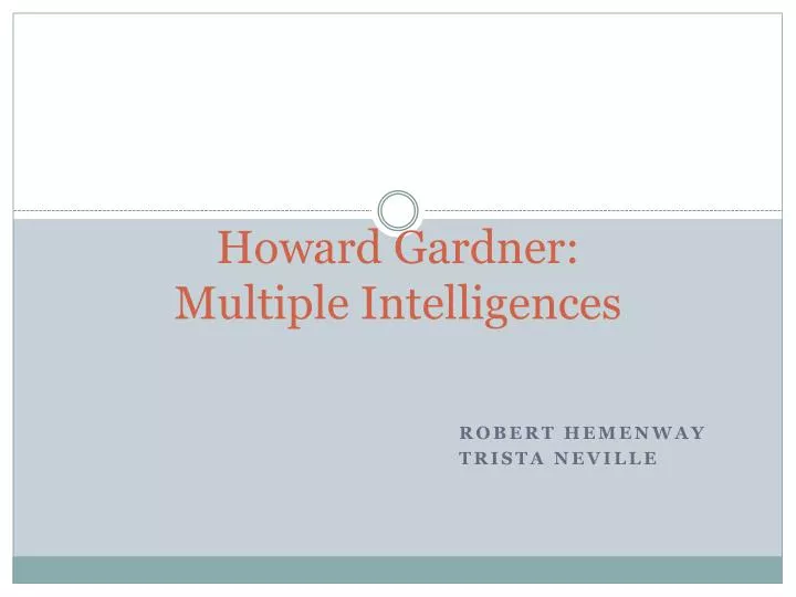howard gardner multiple intelligences n.