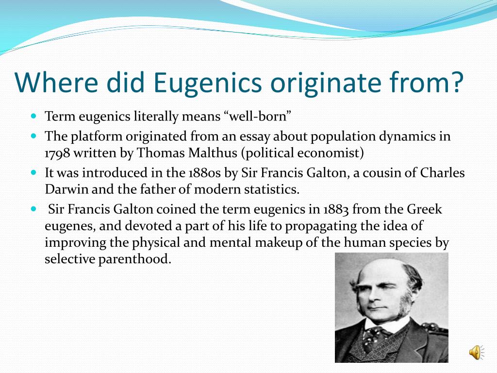 eugenics literally means