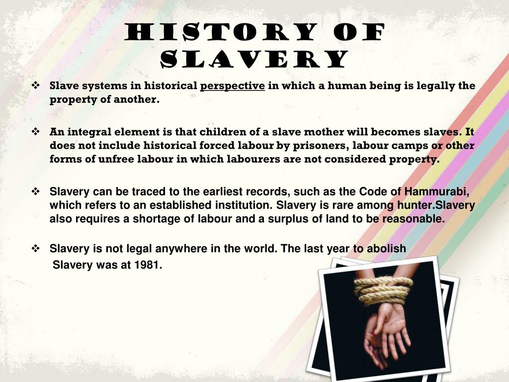 a thesis about slavery