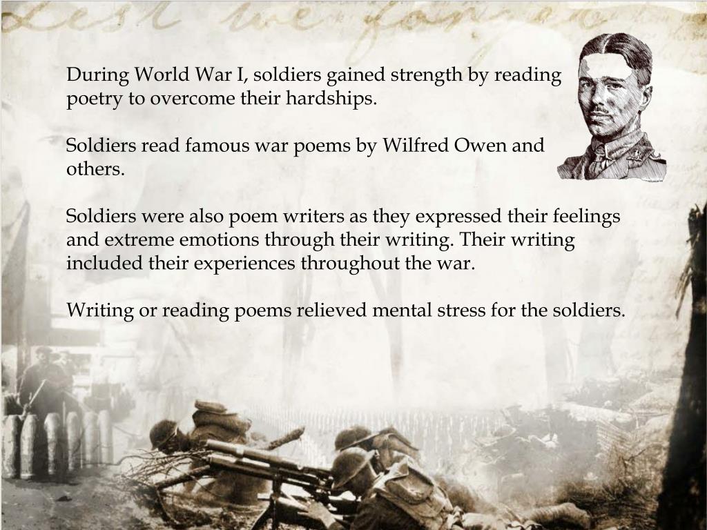 Ppt Poetry Of World War I Powerpoint