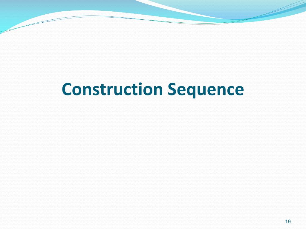 construction sequence l