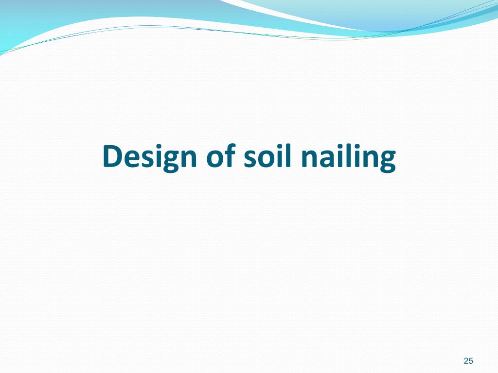 design of soil nailing l