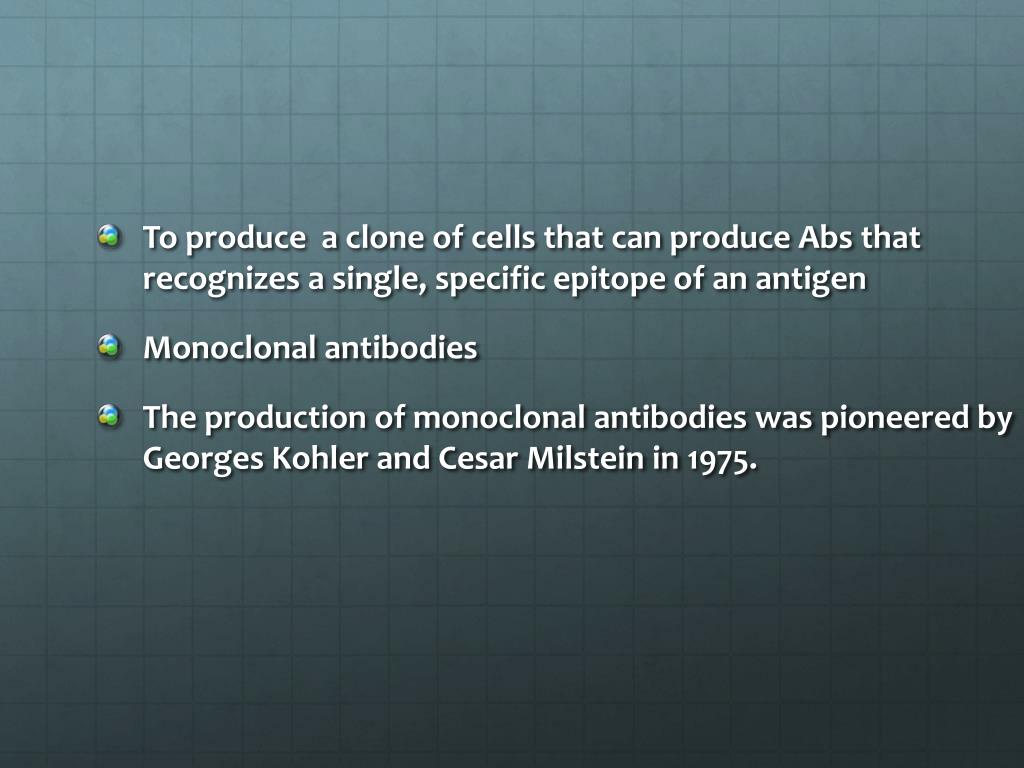 PPT - Production of Monoclonal antibodies PowerPoint Presentation, free ...