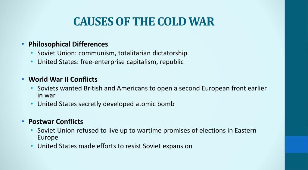 thesis statement causes cold war