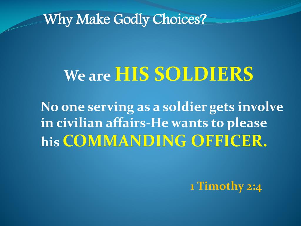 PPT - Making ‘Godly Choices’ PowerPoint Presentation, free download