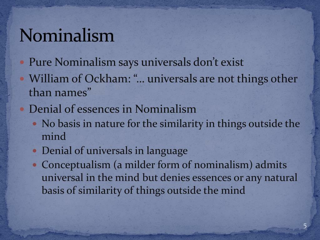 realism of particulars realism of particulars