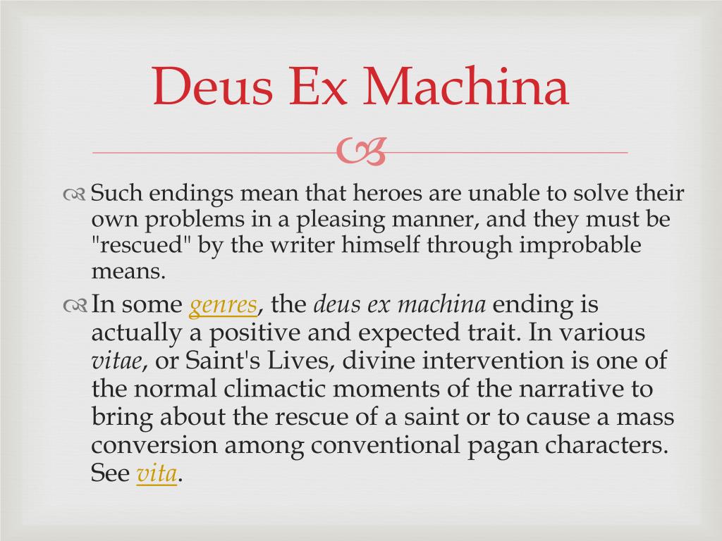 Deus Ex Machina Meaning and Examples in Narrative - bibisco