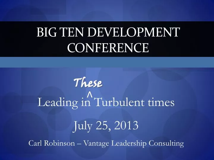 PPT Big Ten development conference PowerPoint Presentation, free